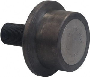Accurate Bushing Co. 6" Roller Diam x 3" Width, 2-1/2" Stud Diam x 5-1/2" Length, Flanged Load Roller Carbon Steel, 3-1/4" Thread Length, 2-1/2-12 Thread, 8-1/2" OAL, 35,800 Lb Dynamic Cap, 62,000 Lb Static Cap FCR-6 - 62902895