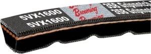 Browning 5VX1180 Section 5VX, 5/8" Wide, 118" Outside Length, Gripnotch V-Belt Rubber Compound, 358 Gripnotch, No. 5VX1180 5VX1180 - 78953692