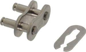 Browning J40SS S/C C/L 1/2" Pitch, ANSI 40, Roller Chain Connecting Link Stainless Steel, For Use with Single Strand Chain J40SS S/C C/L - 02259406