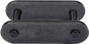 U.S. Tsubaki 1" Pitch, ANSI C2040, Spring Type Roller Chain Connecting Link Carbon Steel, For Use with Double Pitch Roller Chain C2040CL - 87052213