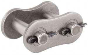 U.S. Tsubaki 1" Pitch, ANSI 80, Cottered Roller Chain Connecting Link Carbon Steel, For Use with Single Strand Chain 80CL - 71033823