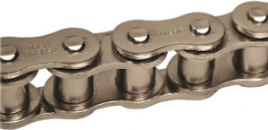 U.S. Tsubaki 3/4" Pitch, ANSI 60, Roller Chain Connecting Link Nickel Plated, For Use with Single Strand Chain 60NPCL - 92463272
