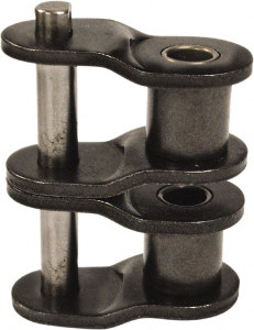 U.S. Tsubaki 1-1/4" Pitch, ANSI 100-2, Roller Chain Offset Link Carbon Steel, For Use with Double Strand Chain 100-2OL - 92463439