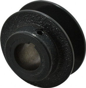 Browning 7/8" Bore Diam, 2-1/2" OD, Finished Bore Single Groove Sheave 13/16" Wide, Cast Iron BK25X7/8 - 00756080