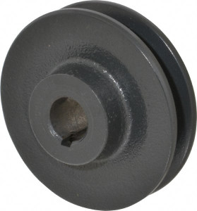 Browning 3/4" Bore Diam, 3.45" OD, Finished Bore Single Groove Sheave 21/32" Wide, Cast Iron AK34X3/4 - 00754986