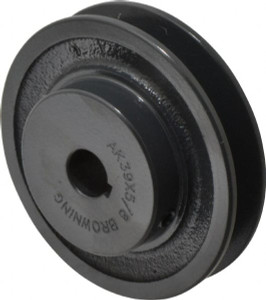 Browning 5/8" Bore Diam, 3-3/4" OD, Finished Bore Single Groove Sheave 3/4" Wide, Cast Iron AK39X5/8 - 00755017
