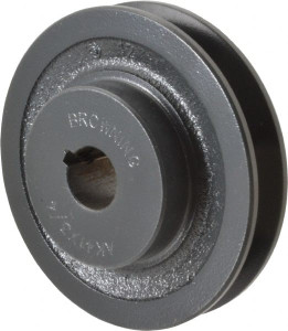Browning 3/4" Bore Diam, 3.95" OD, Finished Bore Single Groove Sheave 3/4" Wide, Cast Iron AK41X3/4 - 00755074