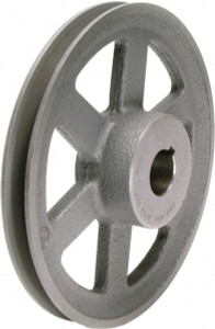 TB Woods 7/8" Bore Diam, 5-3/4" OD, Finished Bore Single Groove Sheave 3/4" Wide AK5978 - 82223561