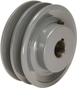 TB Woods 1-1/8" Bore Diam, 3.95" OD, Finished Bore Two Groove Sheave 1-3/4" Wide 2BK40118 - 82222209