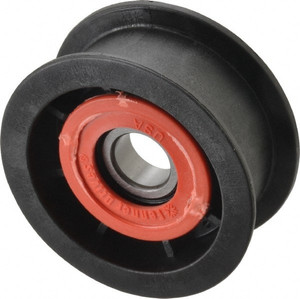 Fenner Drives 17 Inside x 3" Outside Diam, 1.02" Wide Pulley Slot, Glass Reinforced Nylon Idler Pulley For Use with Flat Belts, 7/8" Wide FA3002 - 35428440
