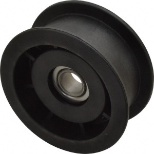 Fenner Drives 1/2 Inside x 3" Outside Diam, 1.02" Wide Pulley Slot, Glass Reinforced Nylon Idler Pulley For Use with Flat Belts, 7/8" Wide FA3002RB0002 - 35428622