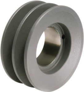 TB Woods 2 Groove, 1/2 to 1-1/2 Bore Diam, 4-1/4" Outside Diam, QD Bushed V Belt Sheave 3.5 A Diam Belt Pitch 2BK45 - 82223900