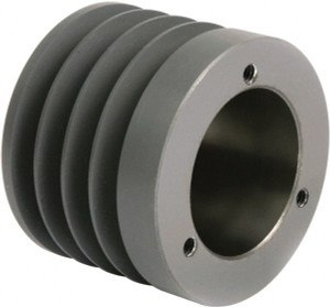 TB Woods 4 Groove, 1/2 to 1-5/8 Bore Diam, 3" Outside Diam, QD Bushed V Belt Sheave 3.00 3V Diam Belt Pitch 3V304 - 55520365
