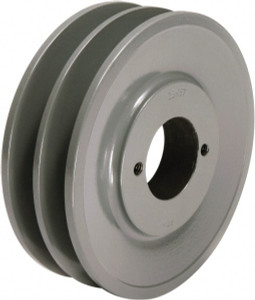 TB Woods 2 Groove, 1/2 to 1-1/2 Bore Diam, 5.45" Outside Diam, QD Bushed V Belt Sheave 4.7 A Diam Belt Pitch 2BK57 - 82222225