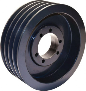 TB Woods 4 Groove, 1/2 to 2-1/2 Bore Diam, 8" Outside Diam, QD Bushed V Belt Sheave 8.00 3V Diam Belt Pitch 3V804 - 55520399