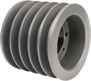 TB Woods 5 Groove, 1/2 to 2-1/2 Bore Diam, 6" Outside Diam, QD Bushed V Belt Sheave 6.00 3V Diam Belt Pitch 3V605 - 55520332