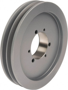 TB Woods 2 Groove, 1/2 to 2-1/2 Bore Diam, 9" Outside Diam, QD Bushed V Belt Sheave 9.0 5V Diam Belt Pitch 5V902 - 55520001