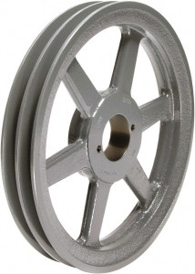 TB Woods 2 Groove, 1/2 to 1-1/2 Bore Diam, 12-3/4" Outside Diam, QD Bushed V Belt Sheave 12.0 A Diam Belt Pitch 2BK130 - 82222241