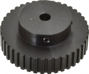Value Collection 40 Tooth, 5/16" Inside x 2.526" Outside Diam, Timing Belt Pulley 1/4, 3/8" Belt Width, 2.546" Pitch Diam, Steel & Cast Iron 40XL0376SFB5/16 - 35375955