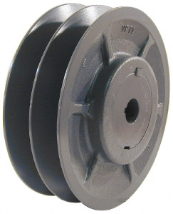 Browning 2VP42X5/8 5/8" Inside Diam x 3.95" Outside Diam, 2 Groove, Variable Pitched Sheave Belt Sections 3L, 4L, A, 5L & B, 3" Sheave Thickness, 1-3/8 to 2" Face Width 2VP42X5/8 - 74934142
