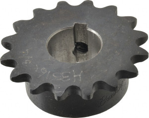 Browning 3/8" Chain Pitch, Chain Size 35, 16 Tooth Finished Bore Sprocket 3/4" Bore Diam, 1.922" Pitch Diam, 2.11 OD H3516X3/4 - 78338779