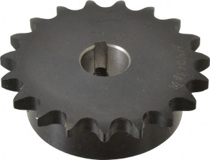 Browning 1/2" Chain Pitch, Chain Size 40, 19 Tooth Finished Bore Sprocket 3/4" Bore Diam, 3.038" Pitch Diam, 3.3 OD H4019X3/4 - 78339298