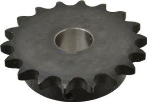 Browning 5/8" Chain Pitch, Chain Size 50, 18 Tooth Finished Bore Sprocket 1" Bore Diam, 3.599" Pitch Diam, 3.92 OD H5018X1 - 78339876