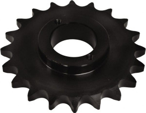 U.S. Tsubaki 1/2" Chain Pitch, Chain Size 40, 15 Tooth Split Taper Sprocket 2.405" Pitch Diam, 2.65 OD 40H15 - 54213368