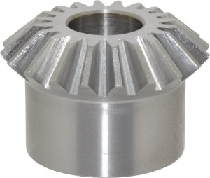 Boston Gear 10 Pitch, 2" Pitch Diam, 20 Tooth Miter Gear 0.45" Face Width, 3/4" Bore Diam, 1.62" Hub Diam, 20° Pressure Angle, Steel L103Y - 36682854