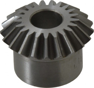 Boston Gear 12 Pitch, 1-3/4" Pitch Diam, 21 Tooth Miter Gear 0.4" Face Width, 5/8" Bore Diam, 1.38" Hub Diam, 20° Pressure Angle, Steel L121Y - 36682805