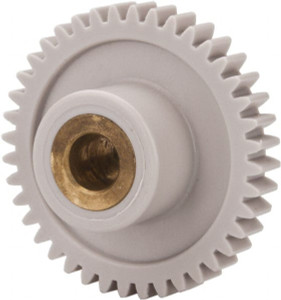 Made in USA 32 Pitch, 1-1/4" Pitch Diam, 1-5/16" OD, 40 Tooth Spur Gear 3/16" Face Width, 1/4" Bore Diam, 39/64" Hub Diam, 20° Pressure Angle, Acetal 3240BI - 04034617