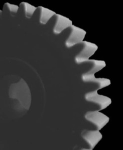 Made in USA 32 Pitch, 9/16" Pitch Diam, 5/8" OD, 18 Tooth Spur Gear 3/16" Face Width, 5/32" Bore Diam, 11/32" Hub Diam, 20° Pressure Angle, Acetal 3218 - 03125341