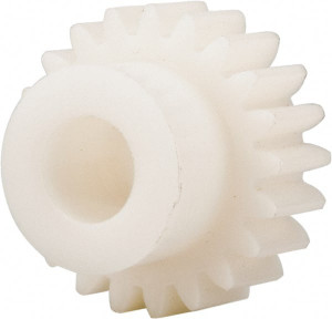 Made in USA 20 Pitch, 1.05" Pitch Diam, 1.15" OD, 21 Tooth Spur Gear 3/8" Face Width, 3/8" Bore Diam, 47/64" Hub Diam, 20° Pressure Angle, Acetal 2021 - 03115318