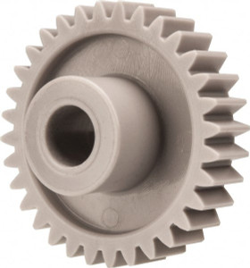 Made in USA 32 Pitch, 1-3/16" Pitch Diam, 1-1/4" OD, 38 Tooth Spur Gear 3/16" Face Width, 1/4" Bore Diam, 39/64" Hub Diam, 20° Pressure Angle, Acetal 3238 - 03125440