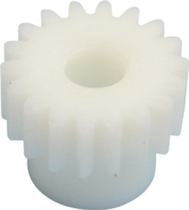 Poly Hi Solidur 20 Pitch, 0.9" Pitch Diam, 1" OD, 18 Tooth Spur Gear 3/8" Face Width, 5/16" Bore Diam, 43/64" Hub Diam, 20° Pressure Angle, Acetal GATB2018 - 35444793
