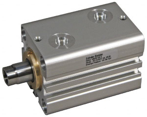 Schrader Bellows 25 Bore, 14 Rod Diam, Double Acting Aluminum Body Compact Hydraulic Cylinder 2,030 psi Max Working Pressure, 66mm OAL, 10mm Stroke Length 1H000040002 - 86157518