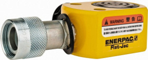 Enerpac 10 Ton, 0.44" Stroke, 0.98 Cu In Oil Capacity, Portable Hydraulic Flat Body Cylinder 2.24 Sq In Effective Area, 1.69" Lowered Ht., 2.13" Max Ht., 1.69" Cyl Bore Diam, 1.5" Plunger Rod Diam, 10,000 Max psi RSM100 - 03205481