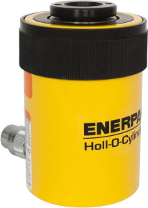 Enerpac 30 Ton, 2.5" Stroke, 18.05 Cu In Oil Capacity, Portable Hydraulic Hollow Hole Cylinder 7.22 Sq In Effective Area, 7.03" Lowered Ht., 9.53" Max Ht., 3.5" Cyl Bore Diam, 2.5" Plunger Rod Diam, 10,000 Max psi RCH302 - 80016603