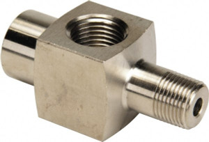 Enerpac 10,000 psi Hydraulic Pressure Gauge Adapter 1/2 NPTF Adaptor Port, 3/8 NPTF Male End, 3/8 NPTF Female End GA1 - 81292930