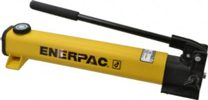 Enerpac 2 Stage 1/2" Stroke Glass-Filled Nylon Manual Hydraulic Pump 1/4 NPTF Port, 0.055 & 0.221 Cu In/Stroke, 3 Cu In Reservoir, 200 psi First Stage, 10,000 psi Second Stage P202 - 80021686