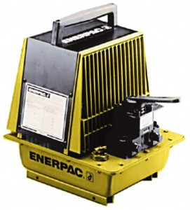 Enerpac 10,000 psi Air-Hydraulic Pump & Jack 2 Gal Oil Capacity, 4-Way, 3 Position Valve, Use with Double Acting Cylinders, Advance, Hold & Retract PAM1042 - 80020167