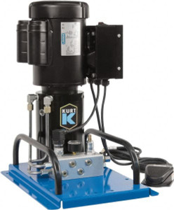 Kurt 5,000 psi Air-Hydraulic Pump & Jack Use with Single Acting Cylinders, Advance, Hold & Retract KHP5000 - 44792695