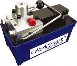 Value Collection 10,000 psi Air-Hydraulic Pump & Jack 91.5 Cu In Oil Capacity, Use with Double Acting Cylinders, Advance, Hold & Retract PS-MH-HPC1-165 - 42337717