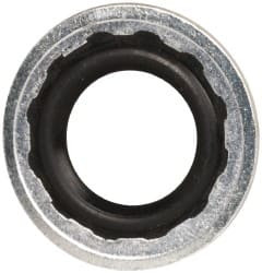 Parker Hannifin 0.301" ID x 0.593" OD, 0.05" Thick, Fastener Seal -65 to 225°F, -5 Pipe Thread, NAS 1523AA5F - 65075715