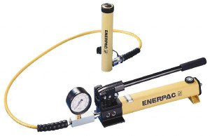 Enerpac 10 Ton Capacity, Cylinder No. RC-1010, Manual Hydraulic Pump & Cylinder Set Pump No. P-392 SCR1010H - 80022205