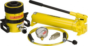 Enerpac 60 Ton Capacity, Cylinder No. RCH-603, Manual Hydraulic Pump & Cylinder Set Pump No. P-80 SCH603H - 80022106