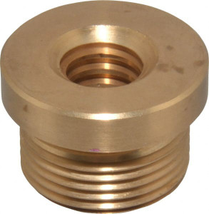 Keystone Threaded Products 1.12" Long, 3/4" High, 1/2" Thread Length, Bronze, Right Hand, Round, Precision Acme Nut 0.937-16 Thread Size, 2C Class of Fit 1/2-10R1 - 00501411