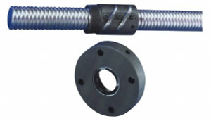 THK 0.61" Thread Length, Ballscrew Nut 1" Lead Width, 1" Ball Circle Diam BTP1001-3ZZ NUT - 00479758