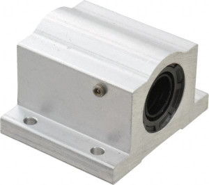 Thomson Industries 1/2" Inside Diam, 255/510 Lbs. Dynamic Capacity, Closed Single Pillow Block Linear Bearing 1-1/4" Overall Height x 2" Overall Width SPB8 - 35528611