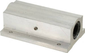 Thomson Industries 1/2" Inside Diam, 255/510 Lbs. Dynamic Capacity, Closed Twin Pillow Block Linear Bearing 1-1/4" Overall Height x 2" Overall Width TWN8 - 35528777